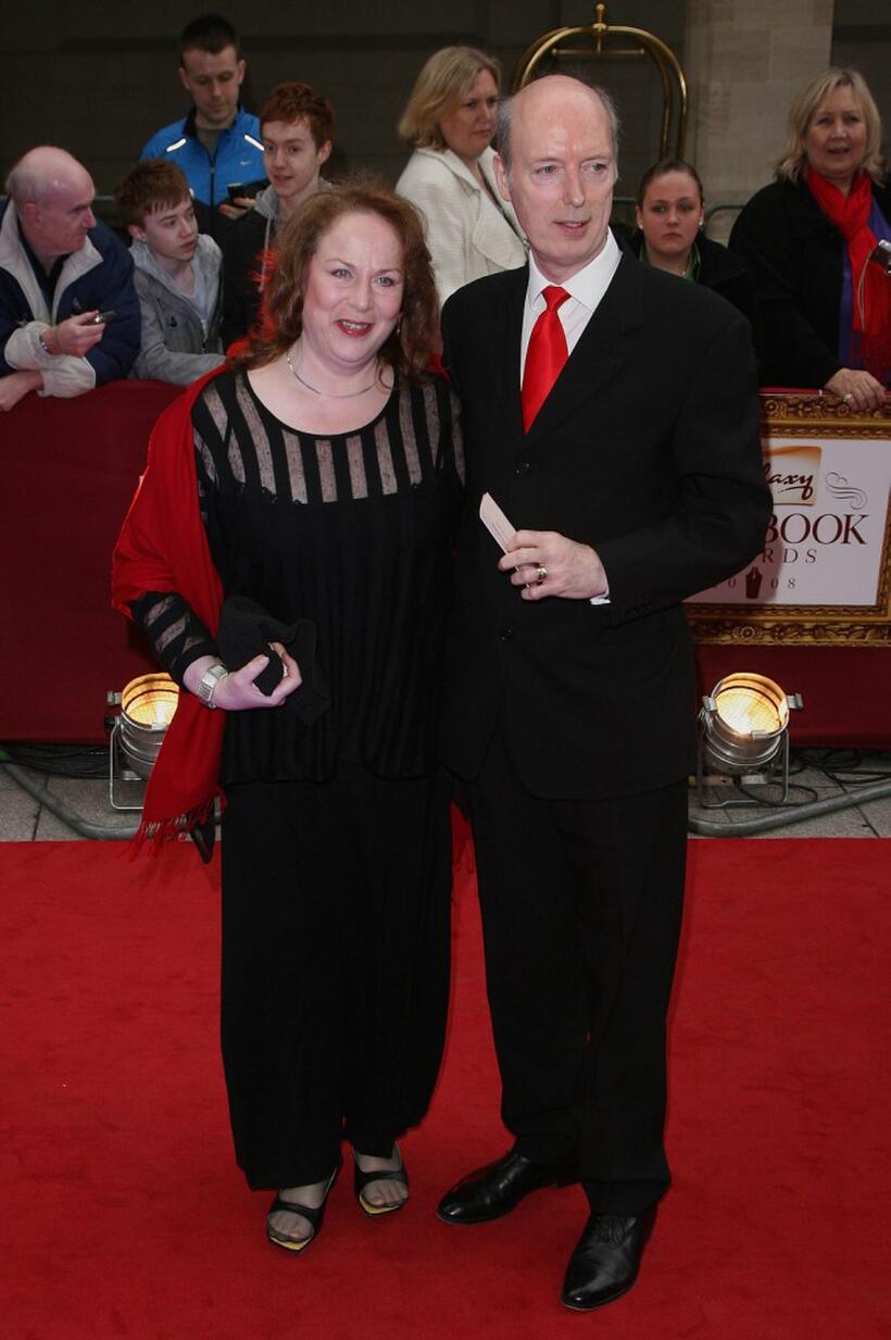 Pam Ferris and Roger Frost at the Galaxy British Book Awards.