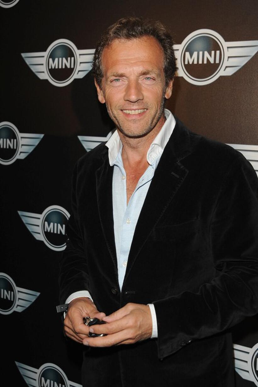 Stephane Freiss at the Mini Austin 50th Anniversary party.
