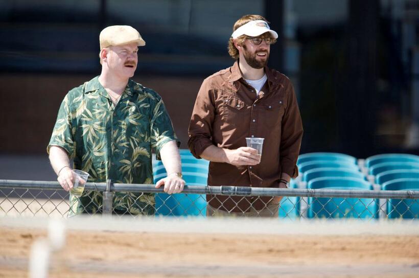 Jim Gaffigan as Lowell and John Krasinski as Burt in "Away We Go."