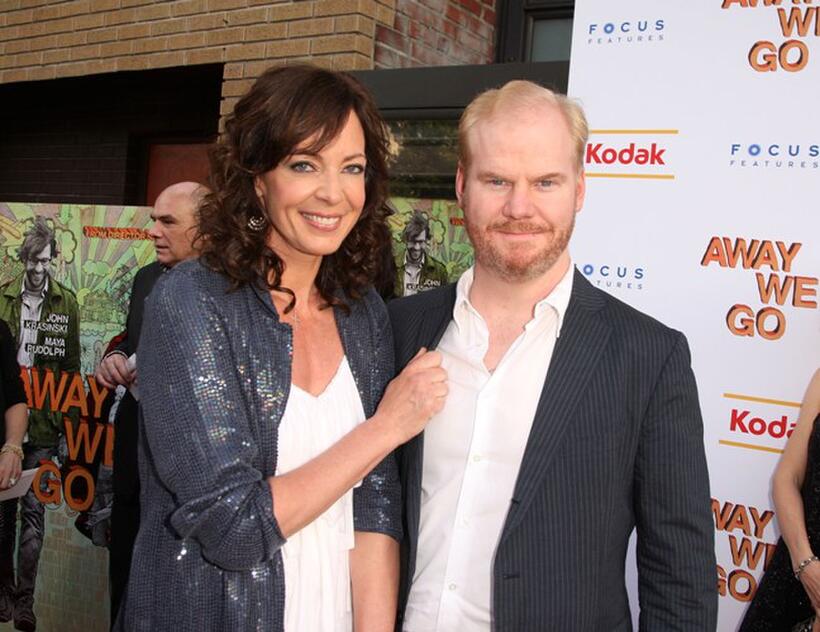 Allison Janney and Jim Gaffigan at the special New York screening of "Away We Go."