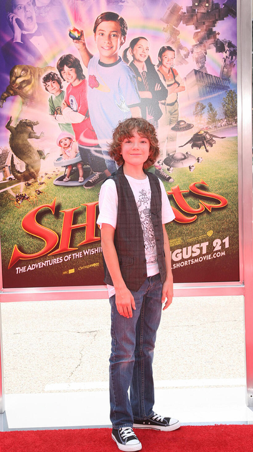 Trevor Gagnon at the California premiere of "Shorts."