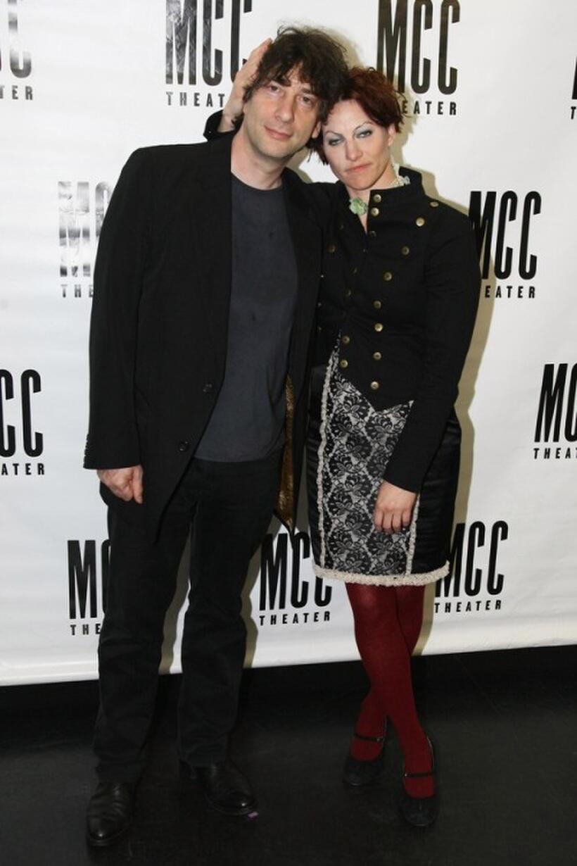 Neil Gaiman and Amanda Palmer at the world premiere of "Coraline."