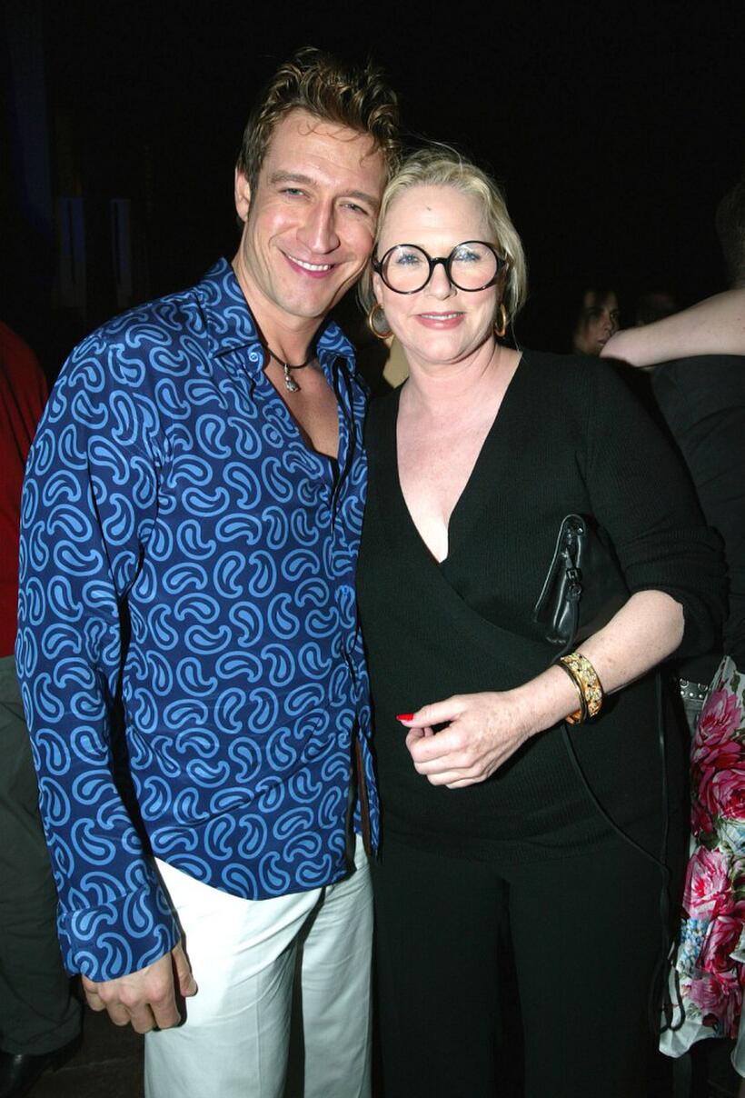 Robert Gant and Sharon Gless at the after party of the fourth season premiere of "Queer As Folk."