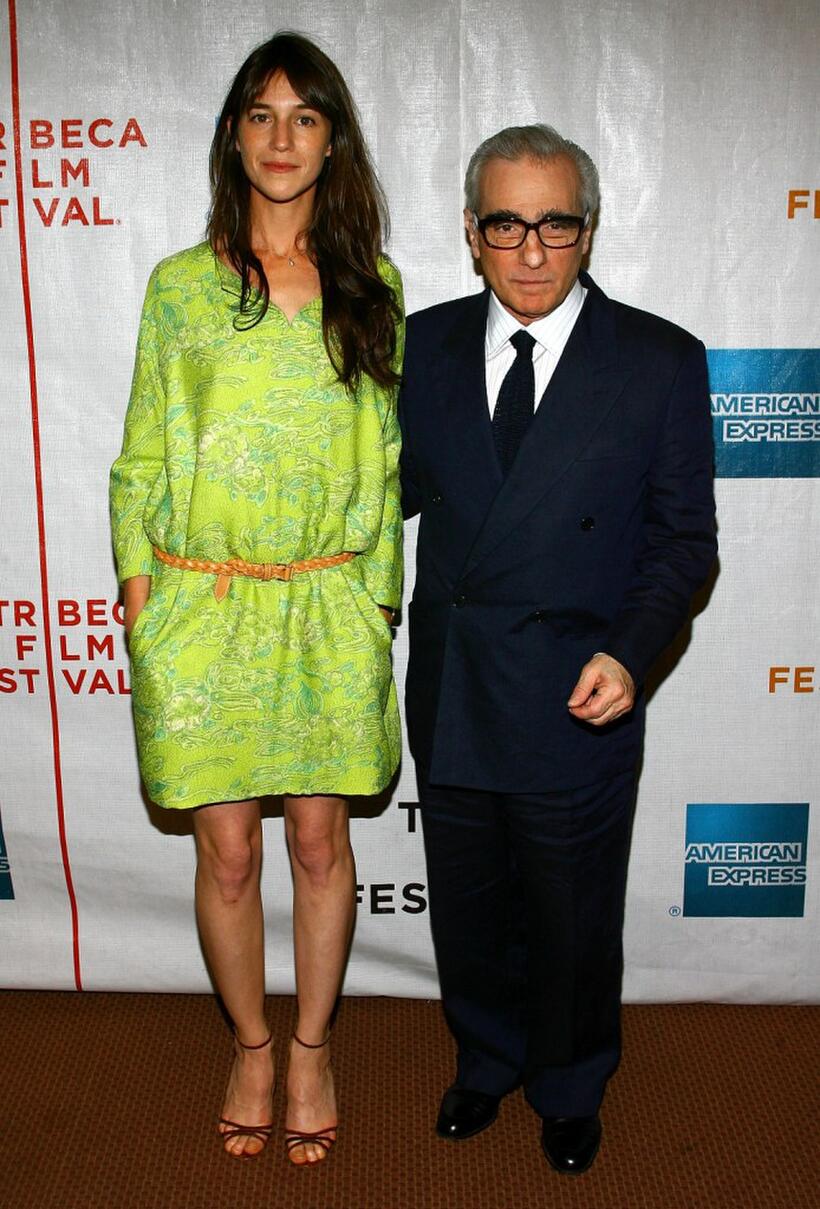 Charlotte Gainsbourg and Director Martin Scorsese at the premiere of "Golden Door" during the 2007 Tribeca Film Festival.