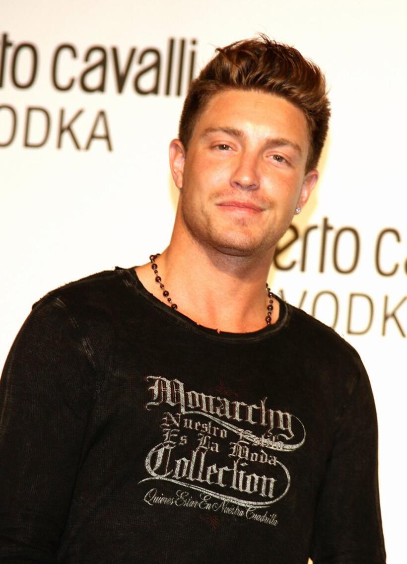 Lane Garrison at the U.S. launch Of Roberto Cavalli Vodka.