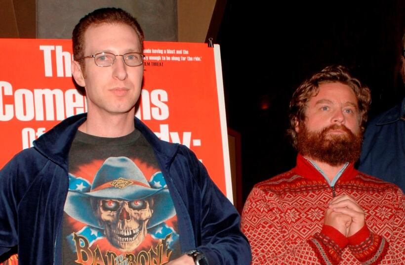 Director Michael Blieden and Zach Galifianakis at the special screening of "The Comedians of Comedy: The Movie."