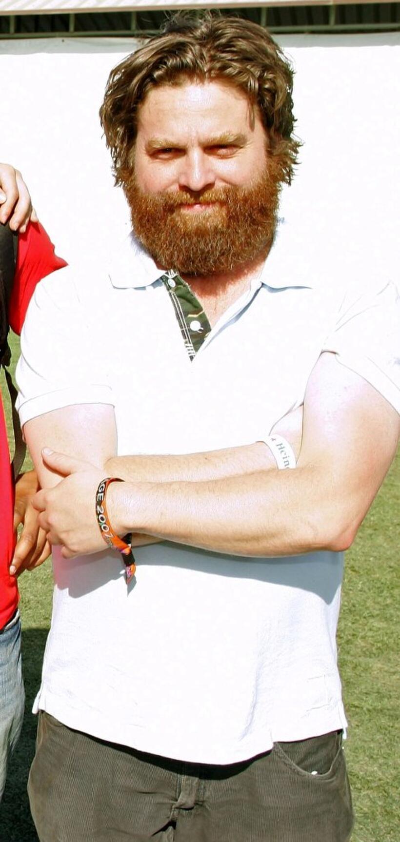 Zach Galifianakis at the Coachella Music Festival.