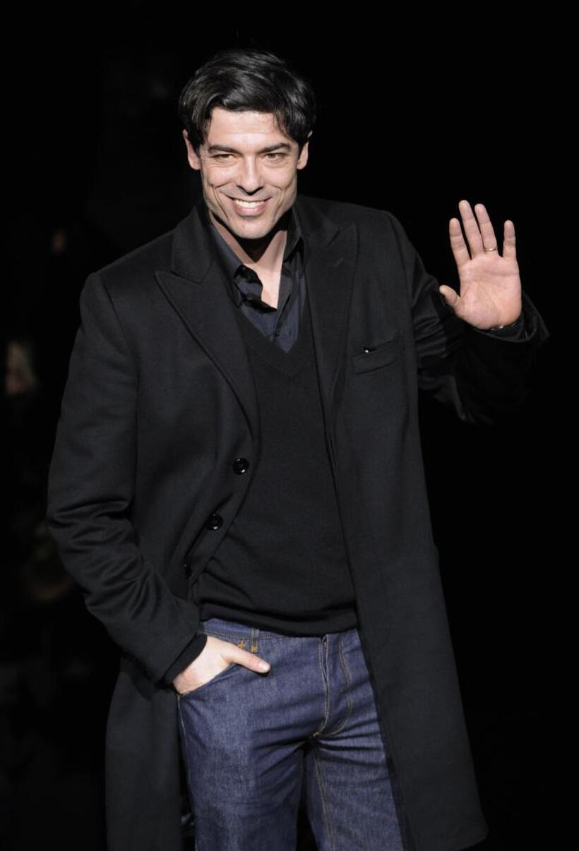 Alessandro Gassman at the Dolce and Gabbana show during the Autumn / Winter 2008 / 2009 women's collections.