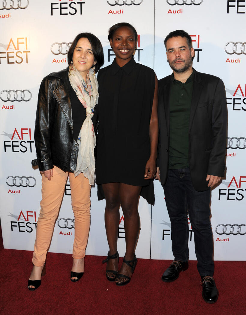 Paulina Garcia, AFI Fest Director Jacqueline Lyanga and director Sebastian Lelio at the photo call for "Gabrielle", "Gloria", "Bethlehem" and "A Spell to Ward Off the Darkness" during the AFI FEST 2013.