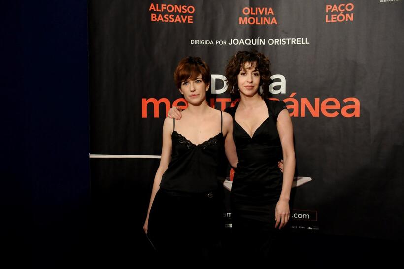 Marina Gatell and Lillian Caro at the Madrid premiere of "Dieta Mediterranea."