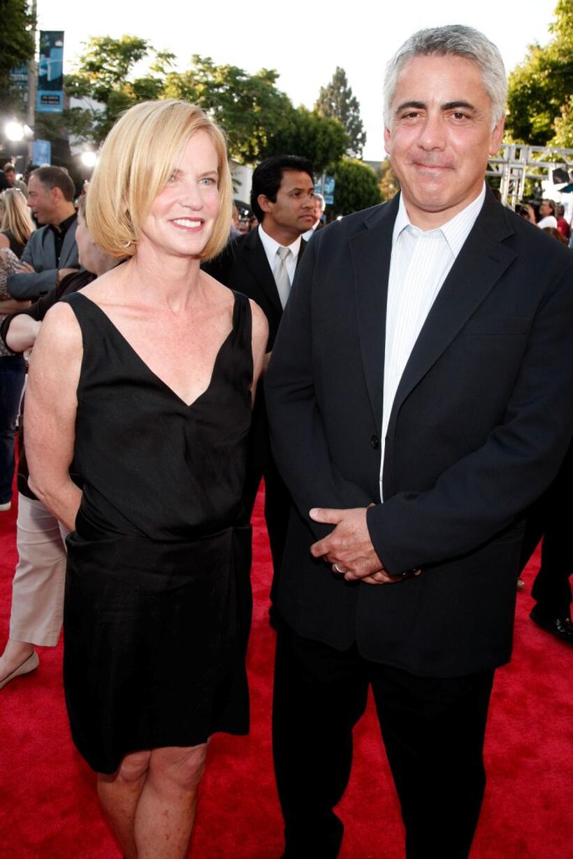 Phyllis Lyons and Adam Arkin at the premiere of "Get Smart."