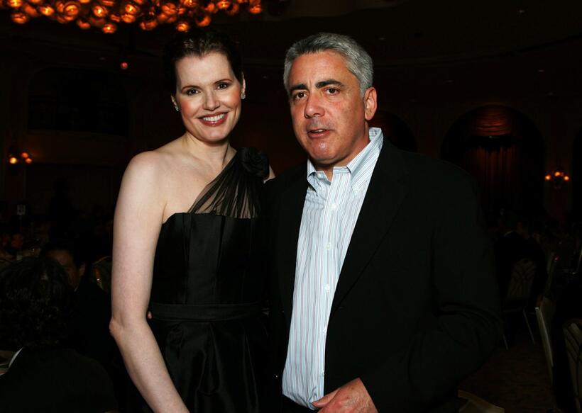 Adam Arkin and Geena Davis at the celebration honoring Geena Davis as this year's Hollywood Hero by USA Today for the See Jane Program at the Beverly Hills Hotel.