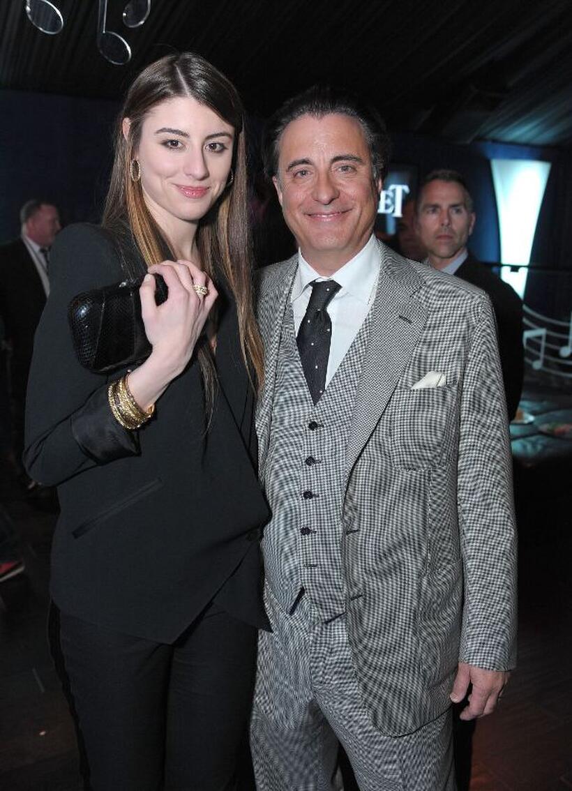 Dominik Garcia-Lorido and Andy Garcia at the 25th Film Independent Spirit Awards.