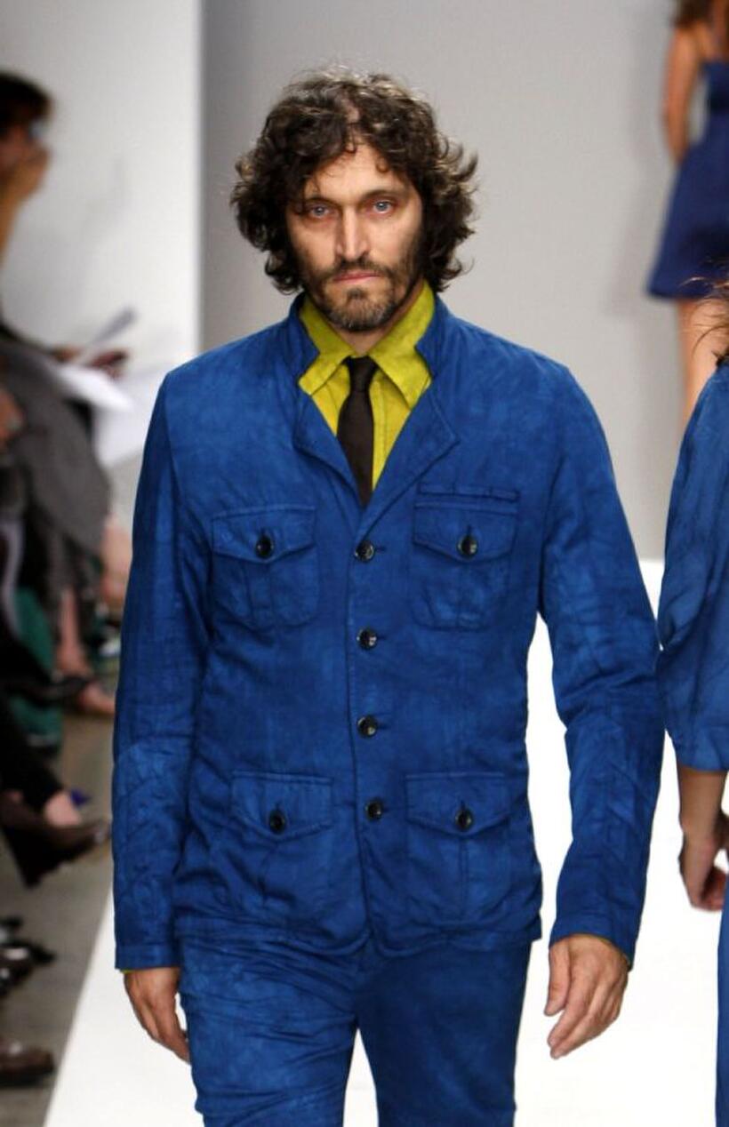 Vincent Gallo at the Mercedes Benz Fashion Week.