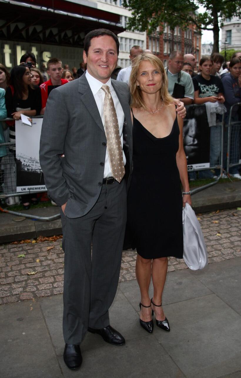 Tom Gallop and Guest at the UK premiere of "The Bourne Ultimatum."
