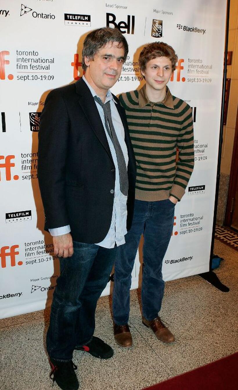 Miguel Arteta and Michael Cera at the 2009 Toronto International Film Festival.