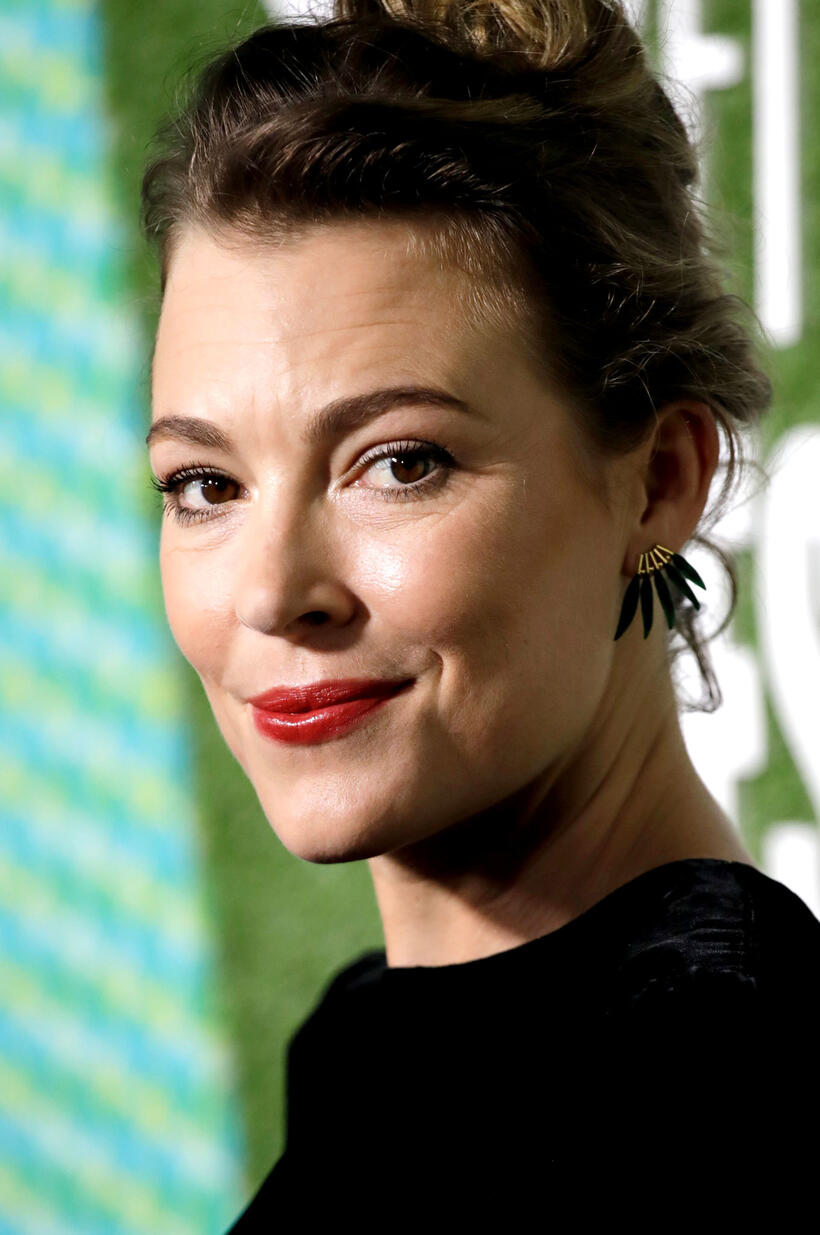 Mirrah Foulkes at the "Judy & Punch" premiere during the 63rd BFI London Film Festival.