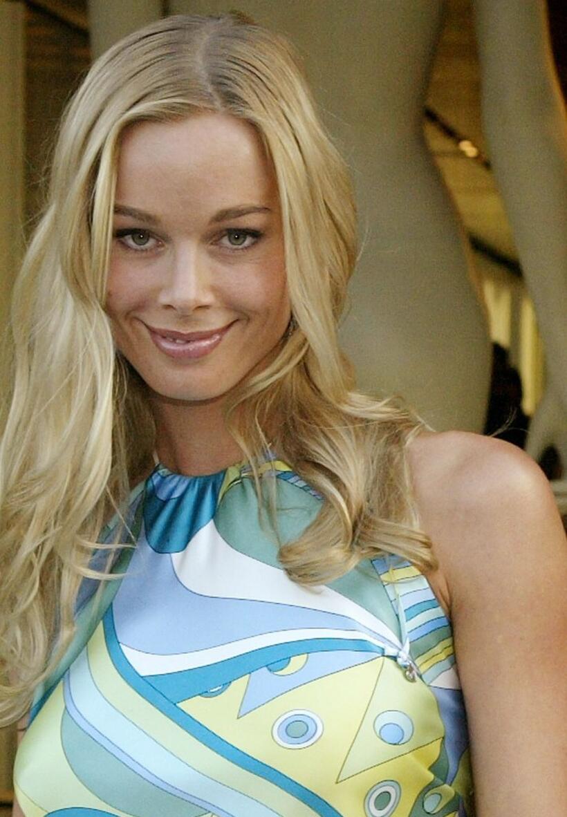 Jennifer Gareis at the opening party of the new Prada store.