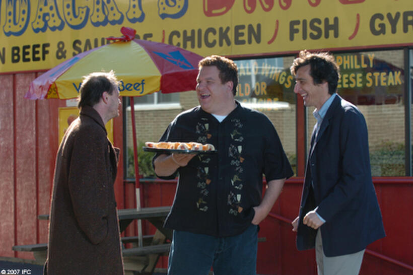 Jeff Garlin as James and David Pasquesi as Luca in "I Want Someone to Eat Cheese With."