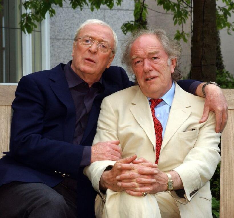 Michael Gambon and Michael Caine at the Ireland press conference of "The Actors".