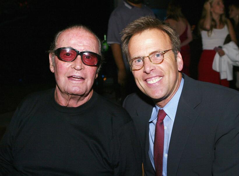James Garner and Mark Johnson at the Los Angeles after-party for premiere of "The Notebook".