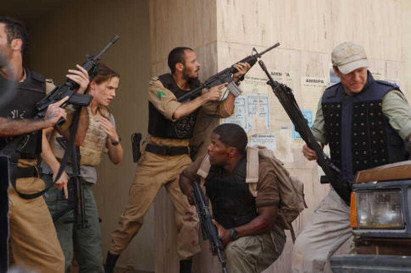 Jennifer Garner, Ali Suliman, Jamie Foxx and Chris Cooper in "The Kingdom."