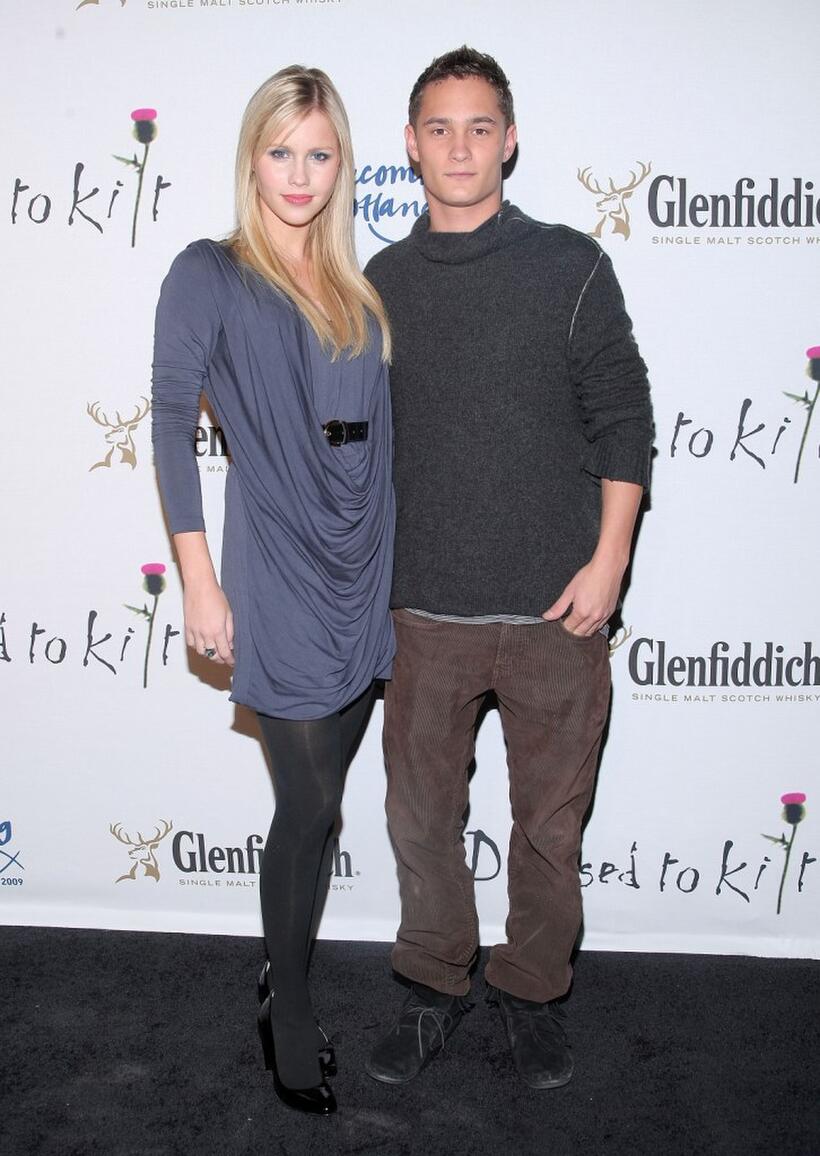 Claire Holt and Rafi Gavron at the "Dressed To Kilt" charity fashion show.