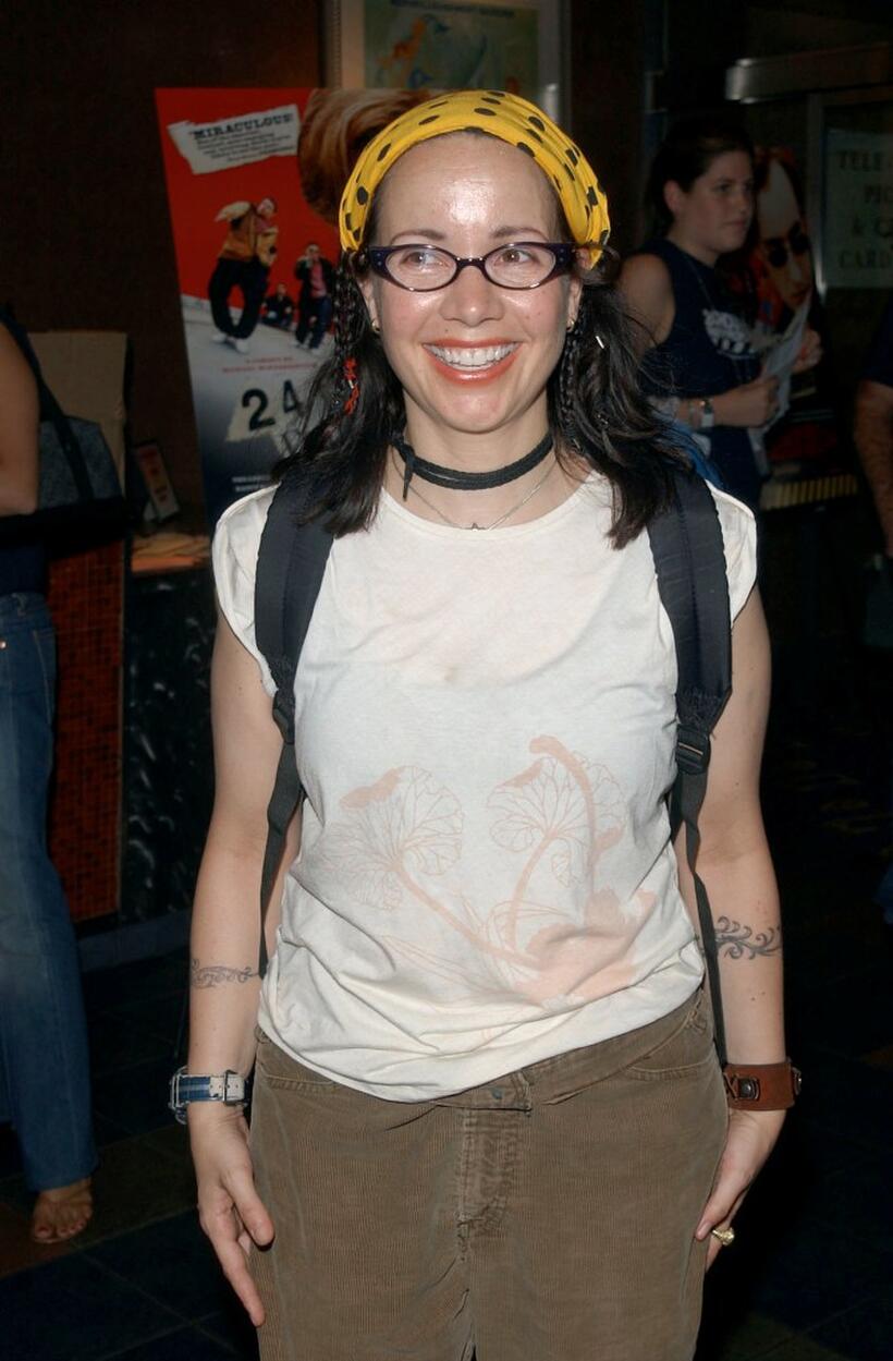 Janeane Garofalo at the premiere of "24 Hour Party People."