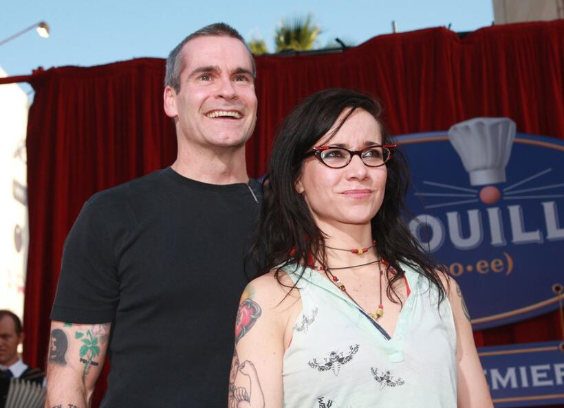 Janeane Garofalo and Henry Rollins at the premiere of "Ratatouille."
