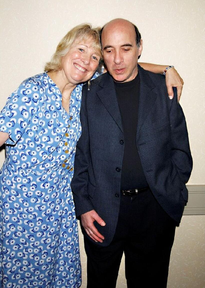 Teri Garr and comedian Jonathan Katz at the speaking that is doing on living and working with Multiple Sclerosis with other MS people.