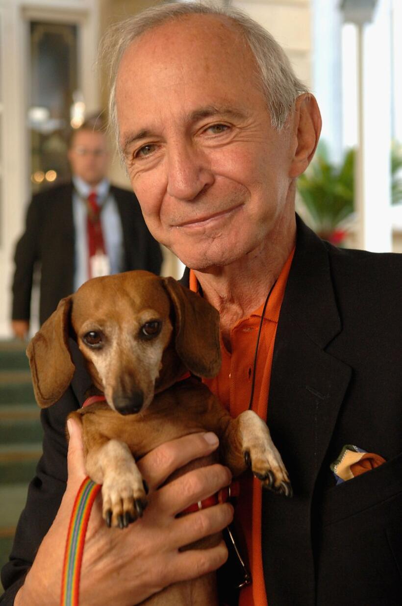Ben Gazzara and his dog Maxi at the 53rd San Sebastian International Film Festival.