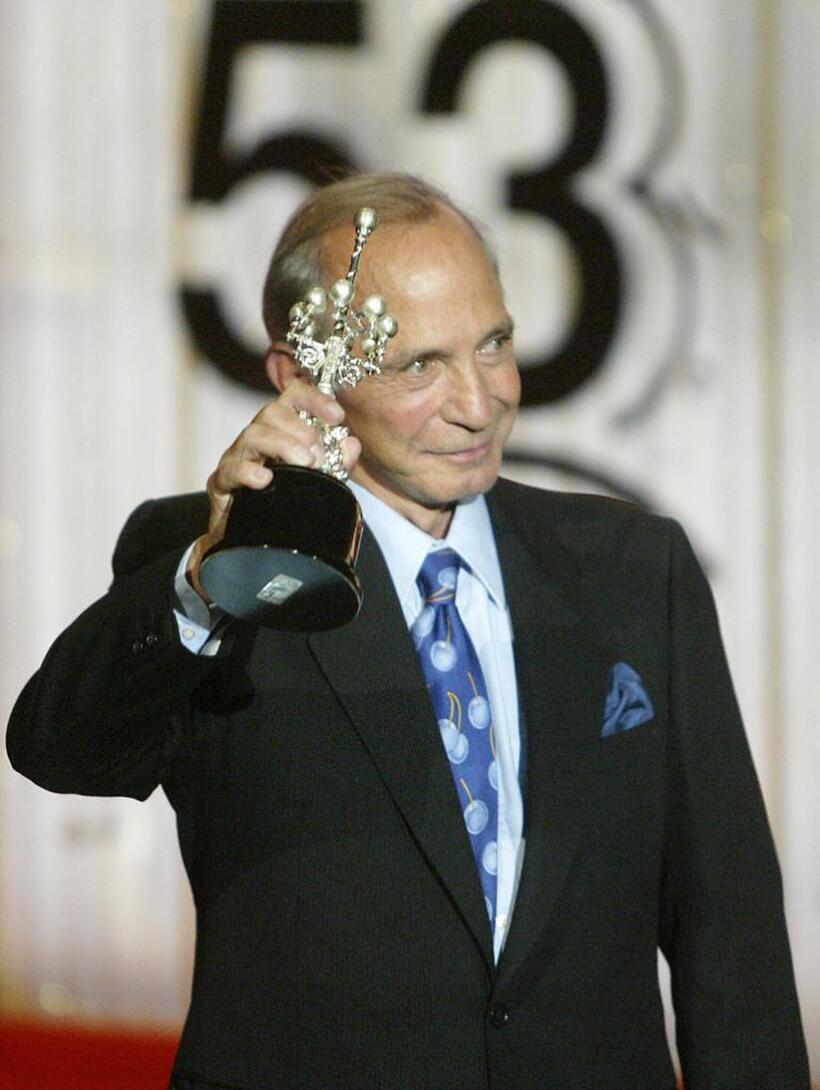 Ben Gazzara at the 53rd San Sebastian International Film Festival's Donostia award.