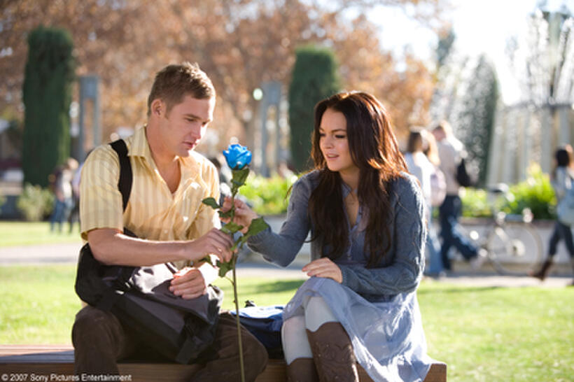 Brian Geraghty and Lindsay Lohan in "I Know Who Killed Me."