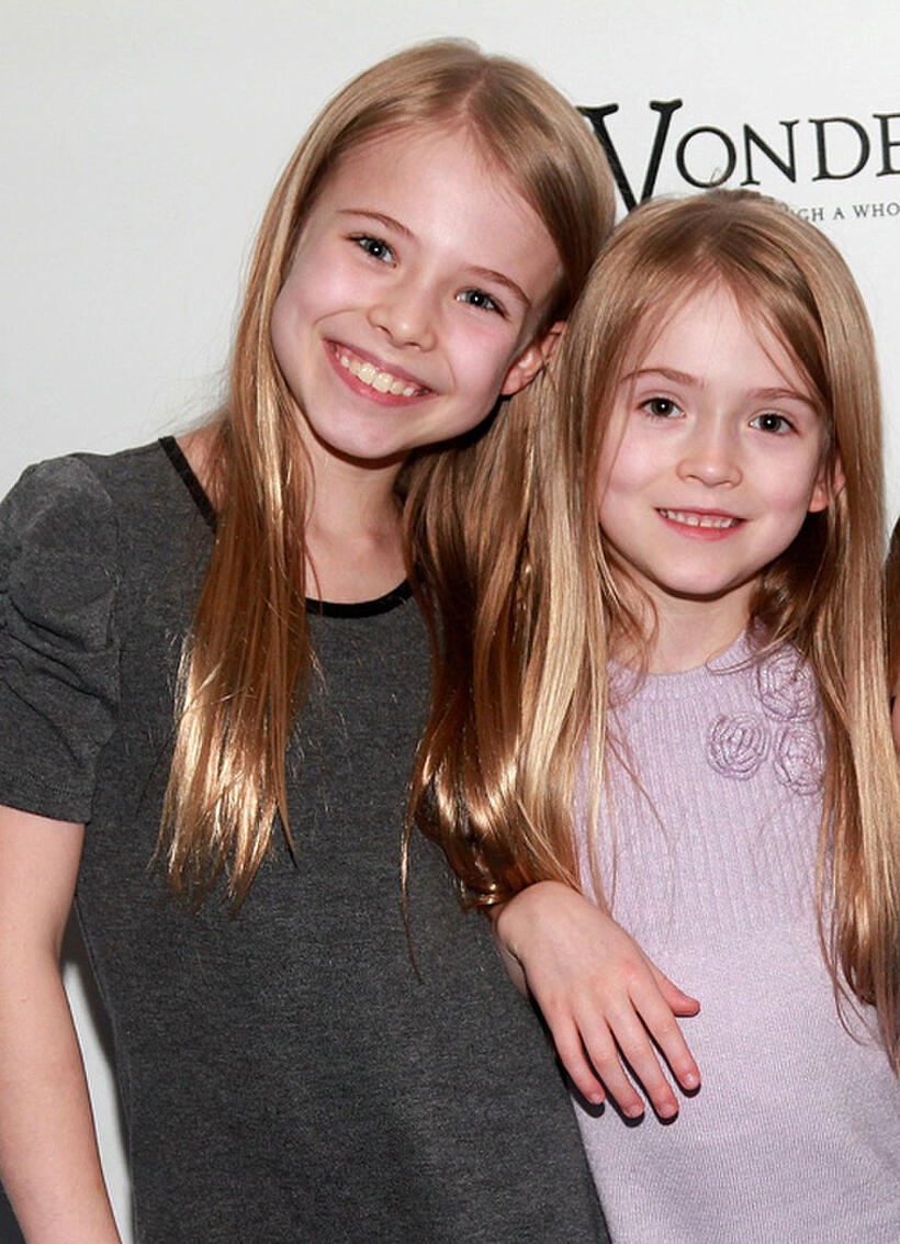 Alexa Gerasimovich and Ashley Gerasimovich at the Broadway Opening Night of "Wonderland - Alice Through A Whole New Looking Glass" in New York.