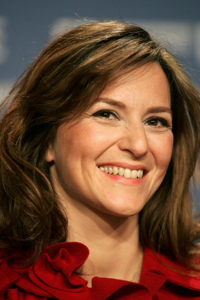 Martina Gedeck at the press conference of "The Good Shepherd" during the 57th Berlin International Film Festival.