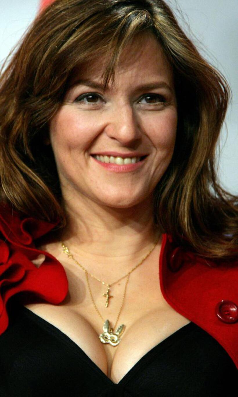 Martina Gedeck at the press conference of "The Good Shepherd" during the 57th international Berlinale Film Festival.