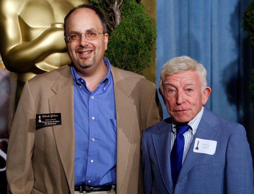 Henry Gibson and Charles Gibson at the 80th annual Academy Awards nominees luncheon held at the Beverly Hilton Hotel.