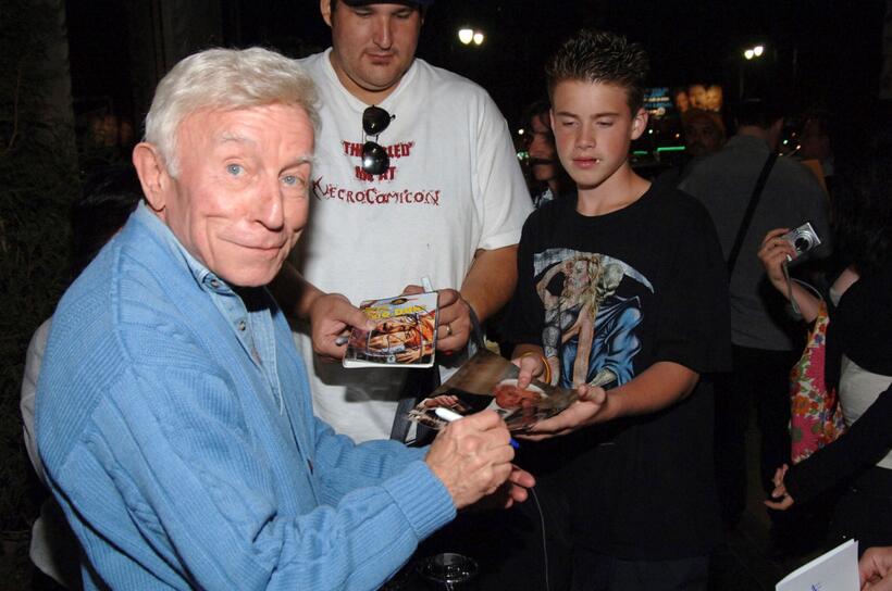 Henry Gibson at the post party following a live reading of the screenplay "Casablanca".