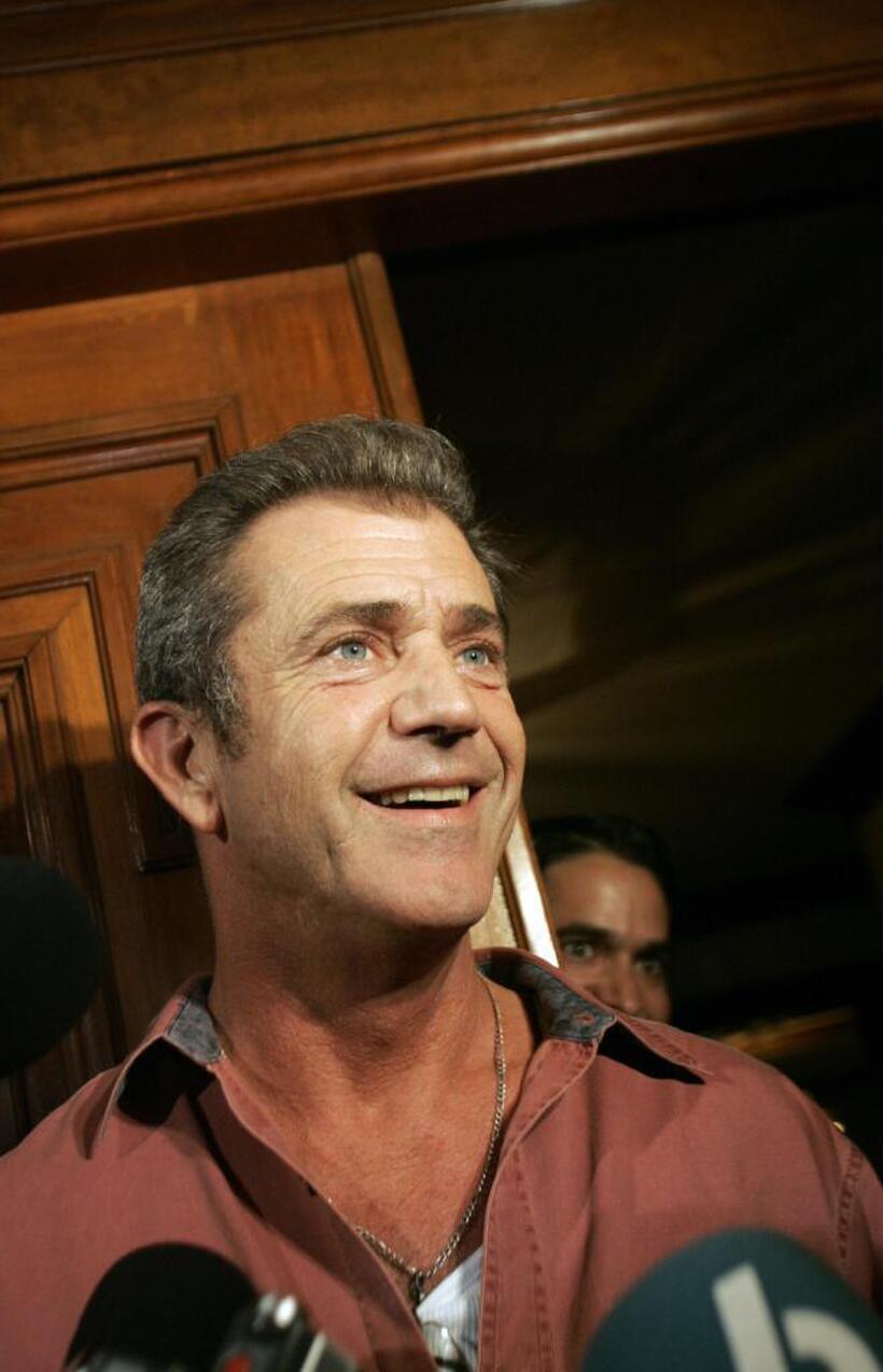 Mel Gibson at the Costa Rica's president's house.