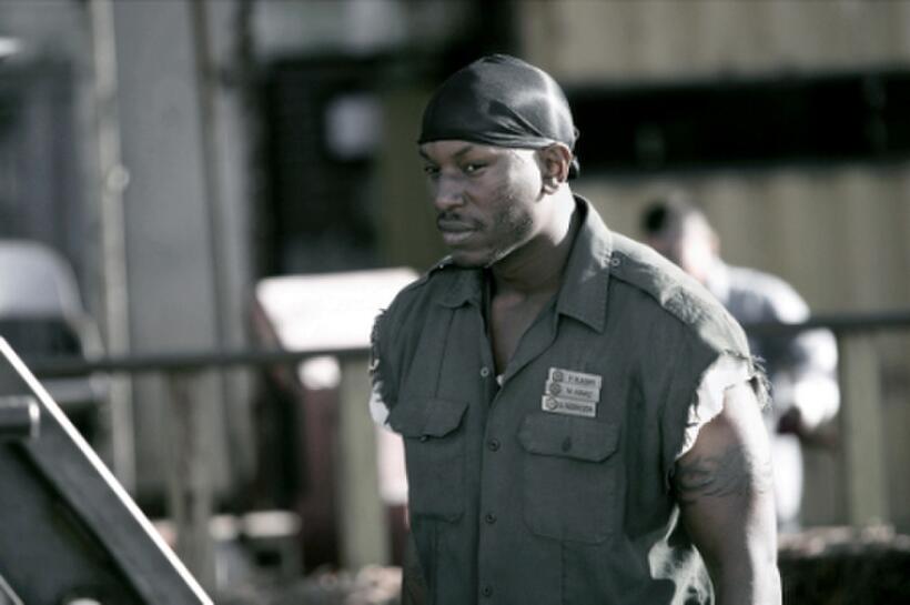 Tyrese Gibson as Machine Gun Joe in "Death Race."
