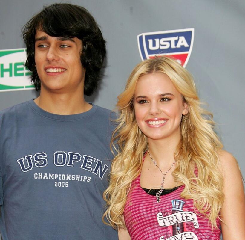 Teddy Geiger and Cheyenne Kimball at the Arthur Ashe Kid's Day.