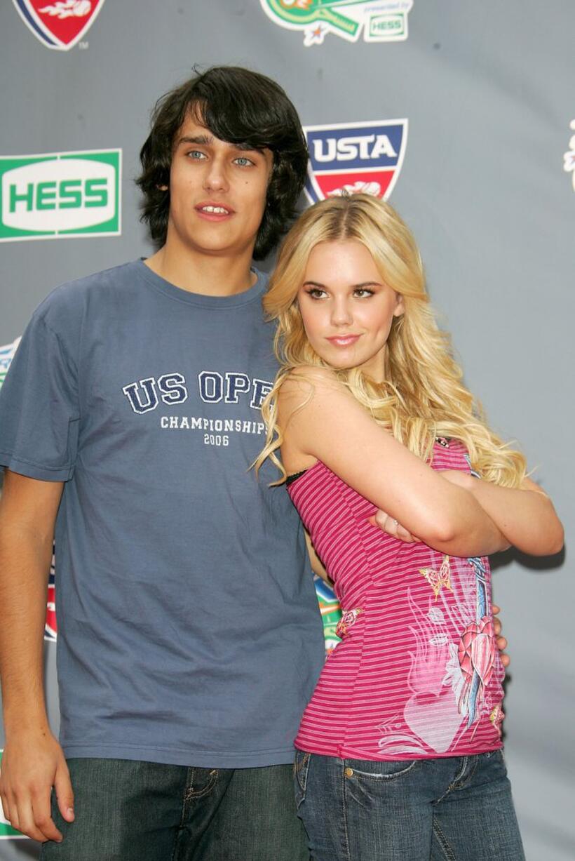 Teddy Geiger and Cheyenne Kimball at the Arthur Ashe Kid's Day.