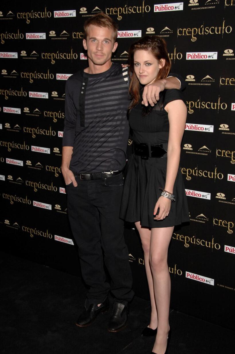 Cam Gigandet and Kristen Stewart at the premiere of "Crepusculo."