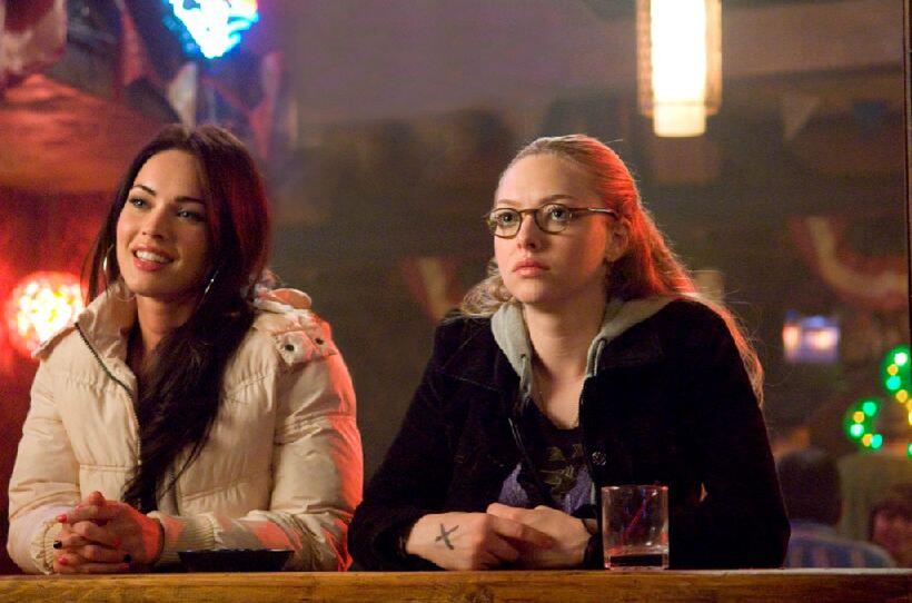 Megan Fox as Jennifer and Amanda Seyfried as Needy in "Jennifer's Body."