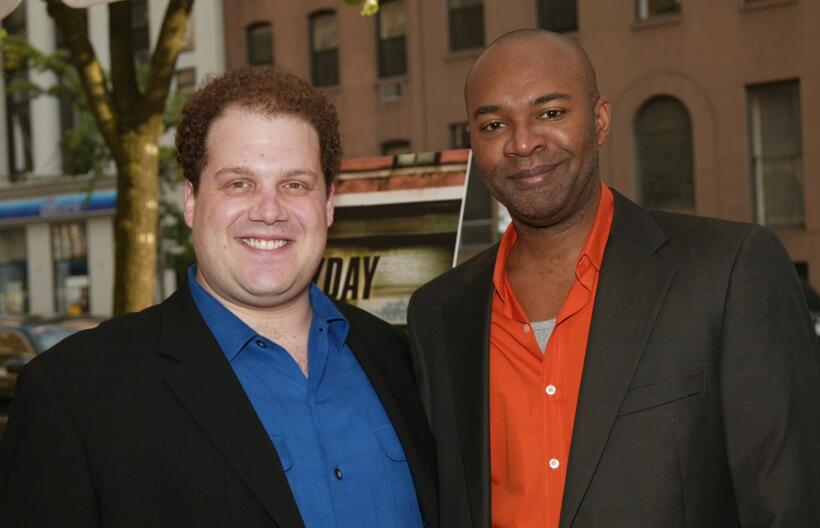 Jordan Gelber and Executive Producer Nelson George at the premiere screening of "Everyday People."