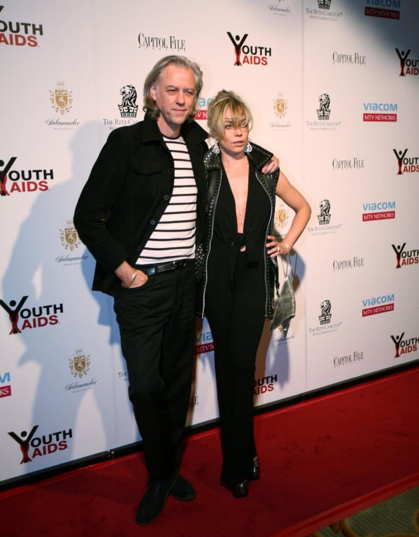 Bob Geldof and Jeanne Marie at the 2008 YouthAIDS Gala.