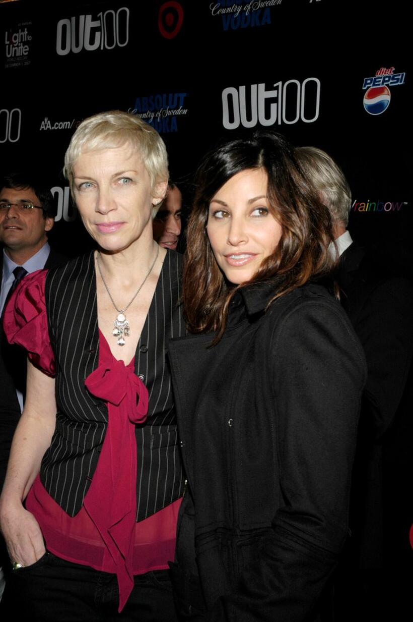 Gina Gershon and Annie Lennox at the 13th Annual OUT 100 Awards.