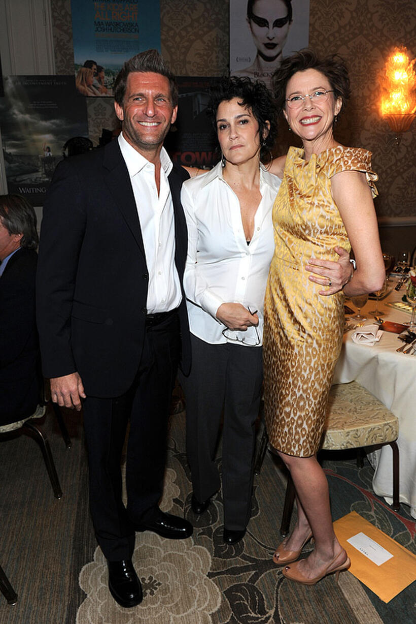 Gary Gilbert, Lisa Cholodenko and Annette Bening at the Eleventh Annual AFI Awards reception.