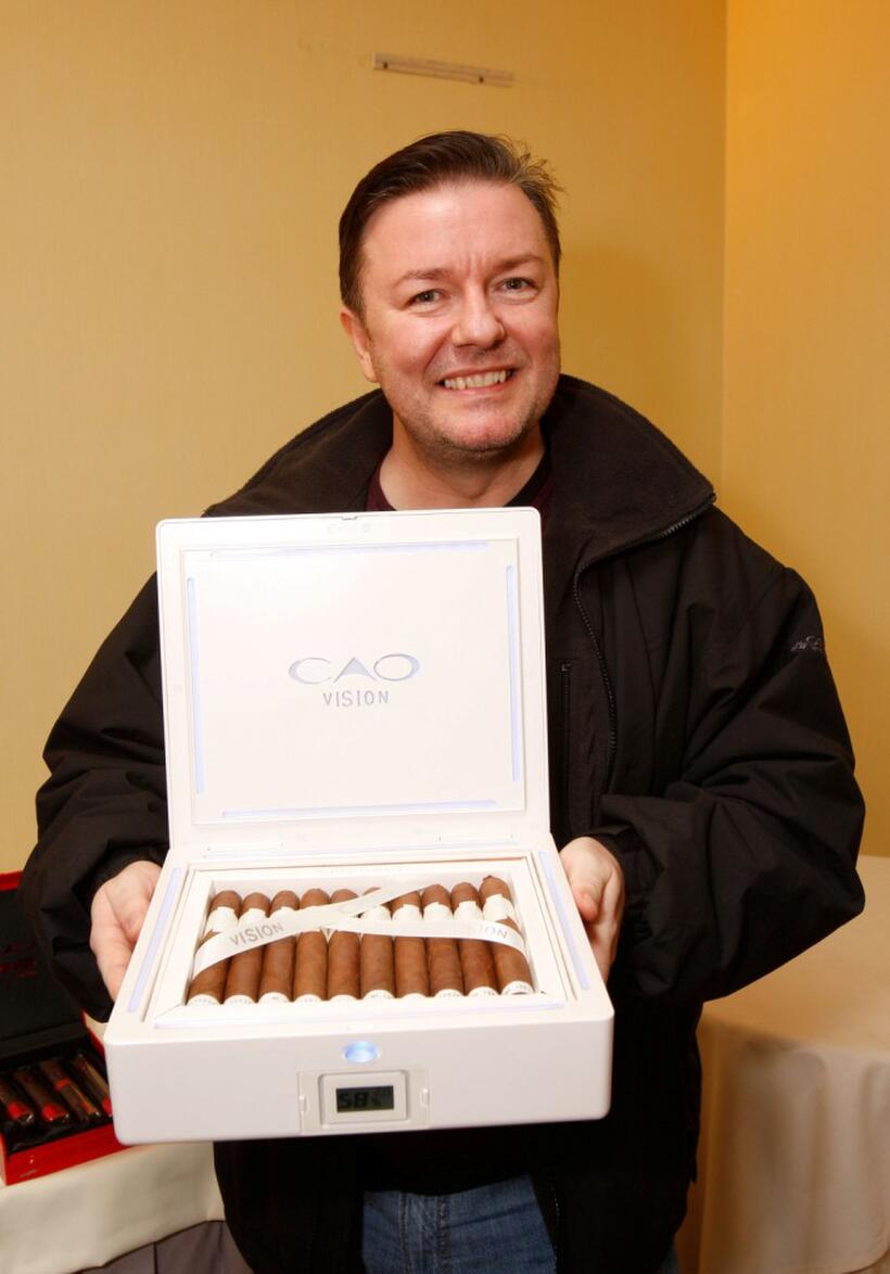 Ricky Gervais at the Luxury Lounge in honor of the 2008 SAG Awards.