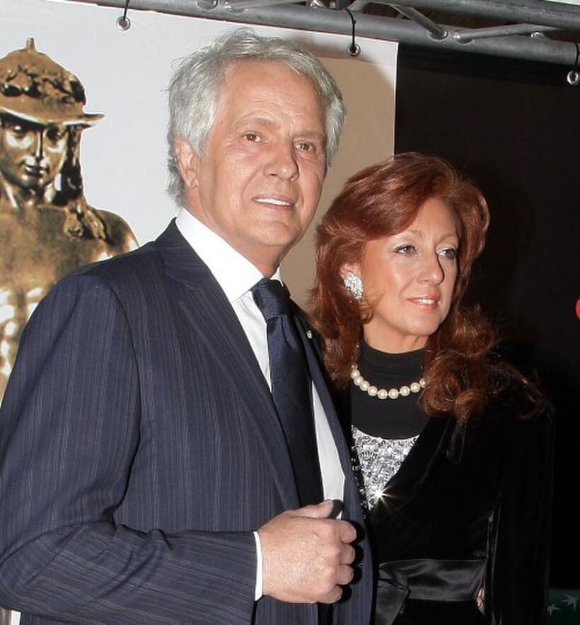 Giuliano Gemma and Guest at the David di Donatello Movie Awards.